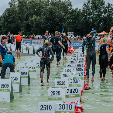 Transition de natation à vélo